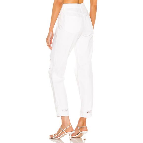 Pistola White Presley High Rise Relaxed Roller Distressed Jeans Size 26 - Picture 10 of 12